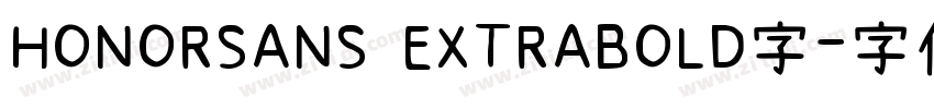 HONORSANS EXTRABOLD字字体转换